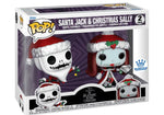 Funko Pop! Disney: Nightmare Before Christmas - Santa Jack & Christmas Sally 2pk [Funko Shop Exclusive]