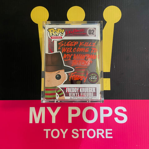 FUNKO POP! MOVIES: NIGHTMARE ON ELM STREET - FREDDY KRUEGER #02 [SIGNED CHASE] *FREE SHIPPING*