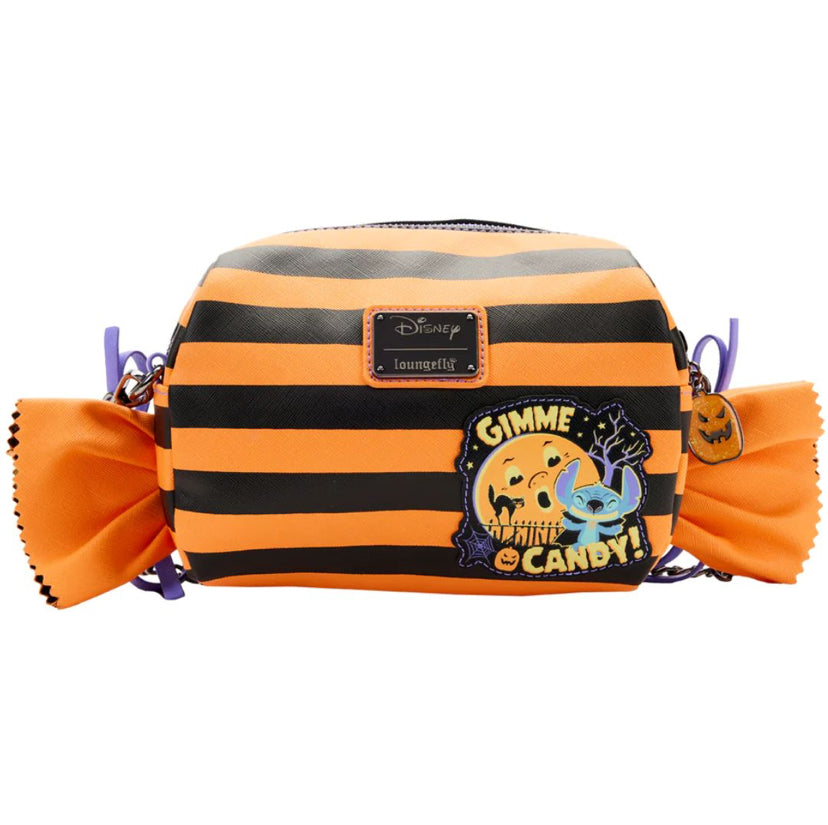 Loungefly: Disney - Lilo & Stitch Striped Halloween Candy Wrapper Bag