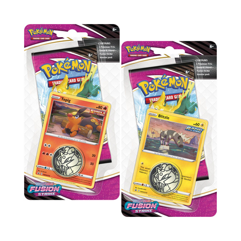 Pokemon TCG: Sword and Shield - Fusion Strike Checklane Blister Pack (Tepig / Blitzle)