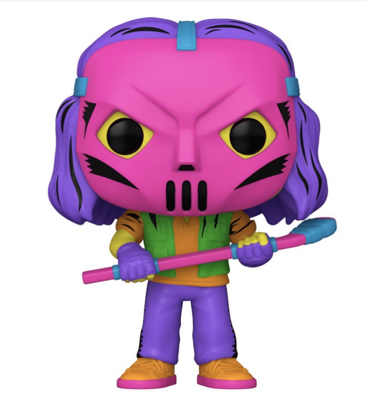 Funko Pop! TEENAGE MUTANT NINJA TURTLES CASEY JONES BLACKLIGHT #121 [HOT TOPIC EXCLUSIVE]