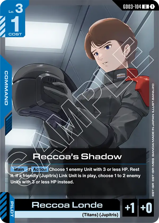 Gundam GCG - Reccoa's Shadow GD03-104