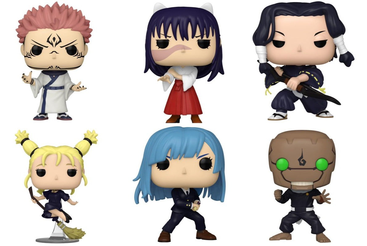 Funko Pop! Anime: Jujutsu Kaisen - Ryomen Sukuna / Utahime Iori / Noritoshi Kamo / Momo Nishimiya / Kasumi Miwa / Ultimate Mechamaru