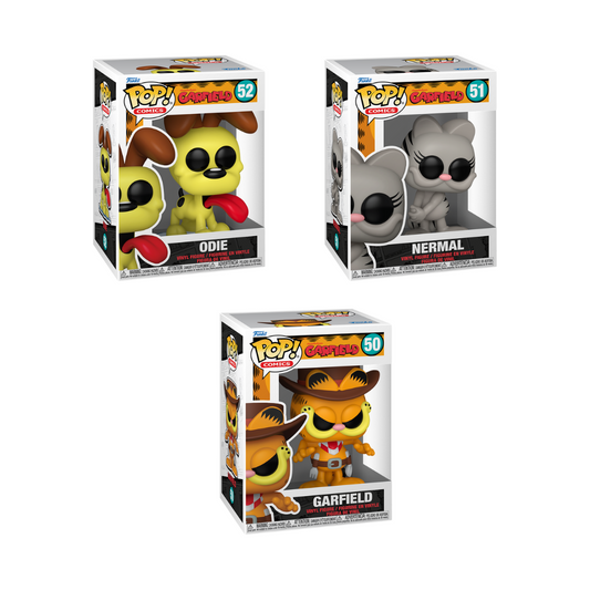 Funko Pop! Comics: Garfield - Odie / Nermal / Garfield (Cowboy)