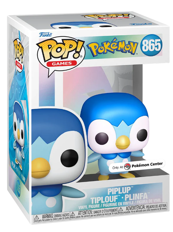 Funko Pop! Games: Pokemon - Piplup (Pearlescent) #865 [Pokemon Center Exclusive]