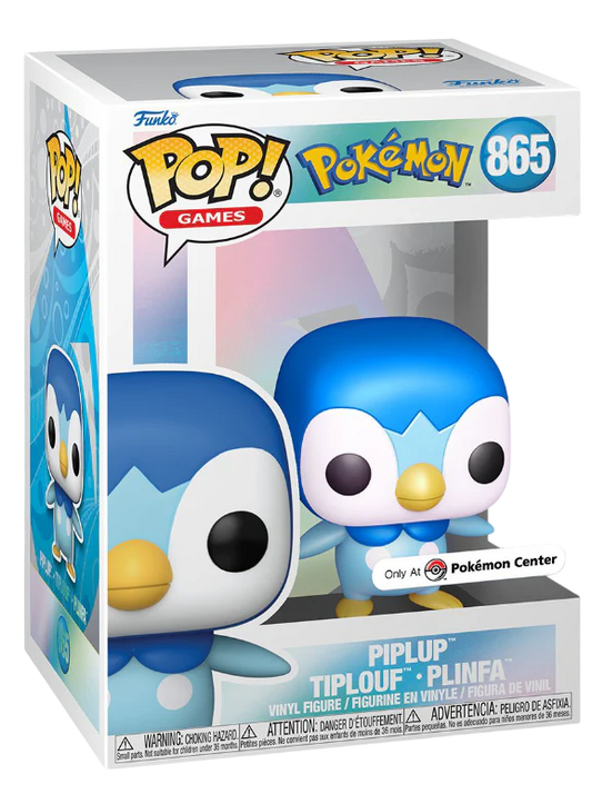 Funko Pop! Games: Pokemon - Piplup (Pearlescent) #865 [Pokemon Center Exclusive]