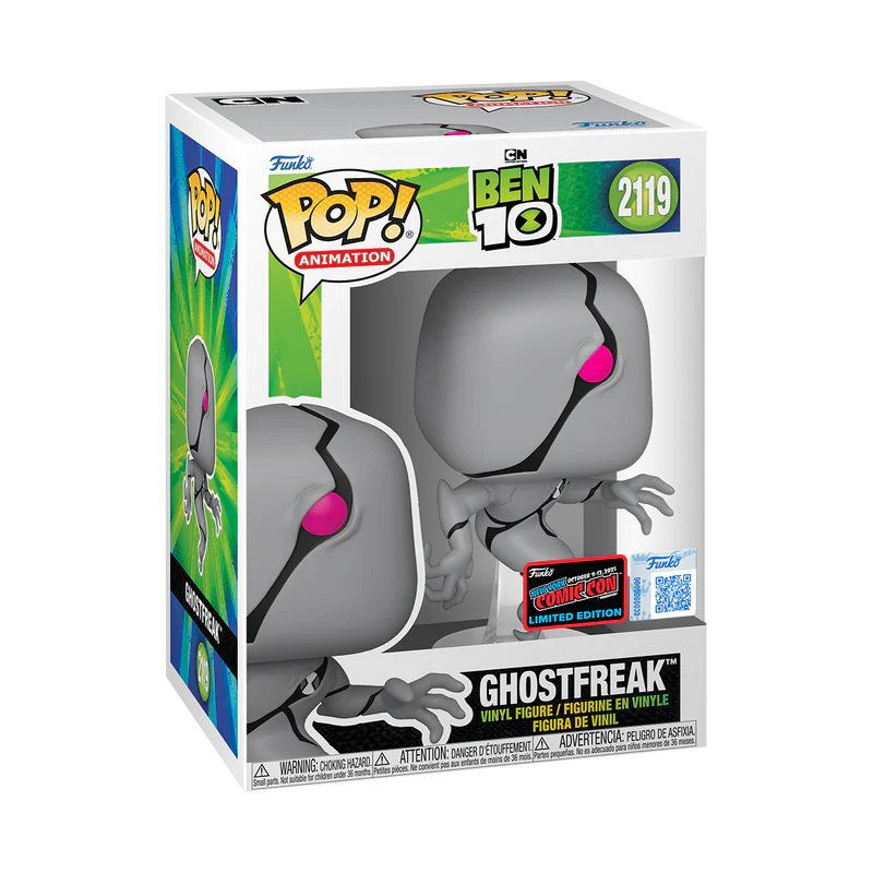 Funko Pop! Television: Ben 10 - Ghostfreak #2119 [2025 New York Comic Con NYCC Official Convention Exclusive] *PREORDER*
