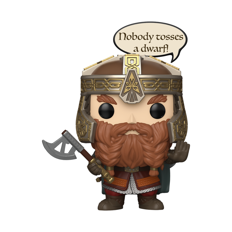Funko Pop! Movies: Lord Of The Rings - Gimli (Nobody Tosses A Dwarf) #2028