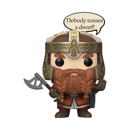Funko Pop! Movies: Lord Of The Rings - Gimli (Nobody Tosses A Dwarf) #2028