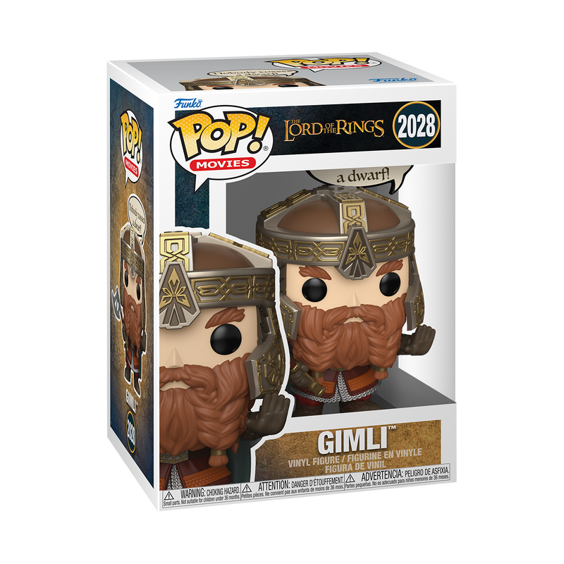 Funko Pop! Movies: Lord Of The Rings - Gimli (Nobody Tosses A Dwarf) #2028