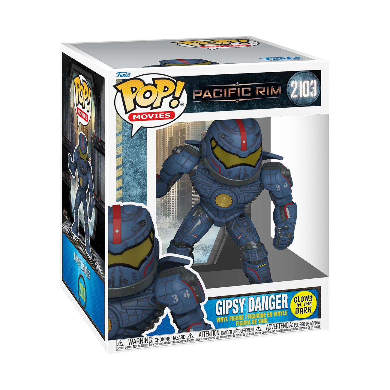 Funko Pop! Movies: Pacific Rim - Raleigh Becket / Marshal Pentecost / Gipsy Danger [GITD] / Striker Eureka / Knifehead *PREORDER*