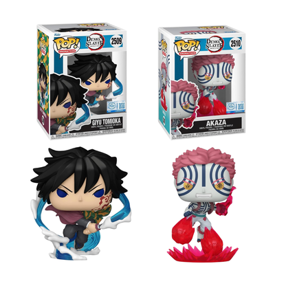 Funko Pop! Anime: Demon Slayer - Giyu Tomioka #2509 / Akaza #2510 *PREORDER*