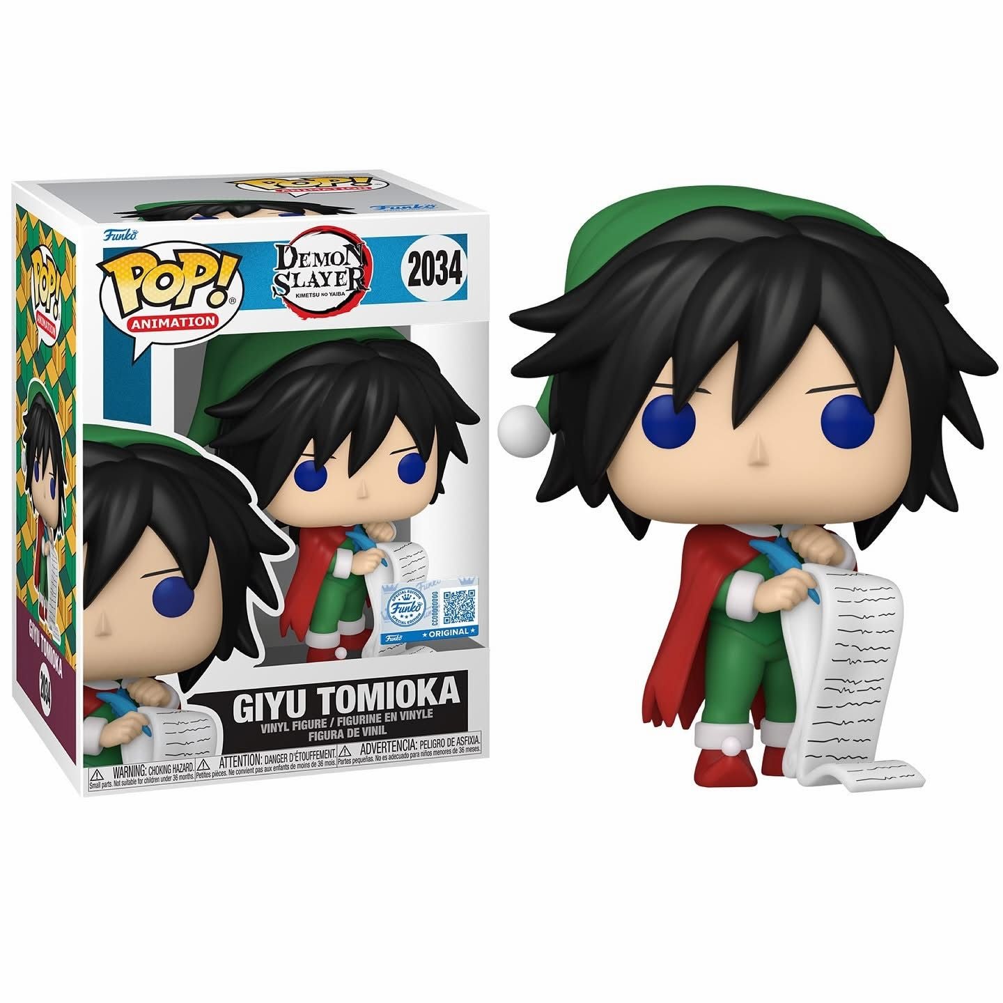 Funko Pop! Anime: Demon Slayer - Giyu Tomioka (Holiday) #2034 [Funko Special Edition]