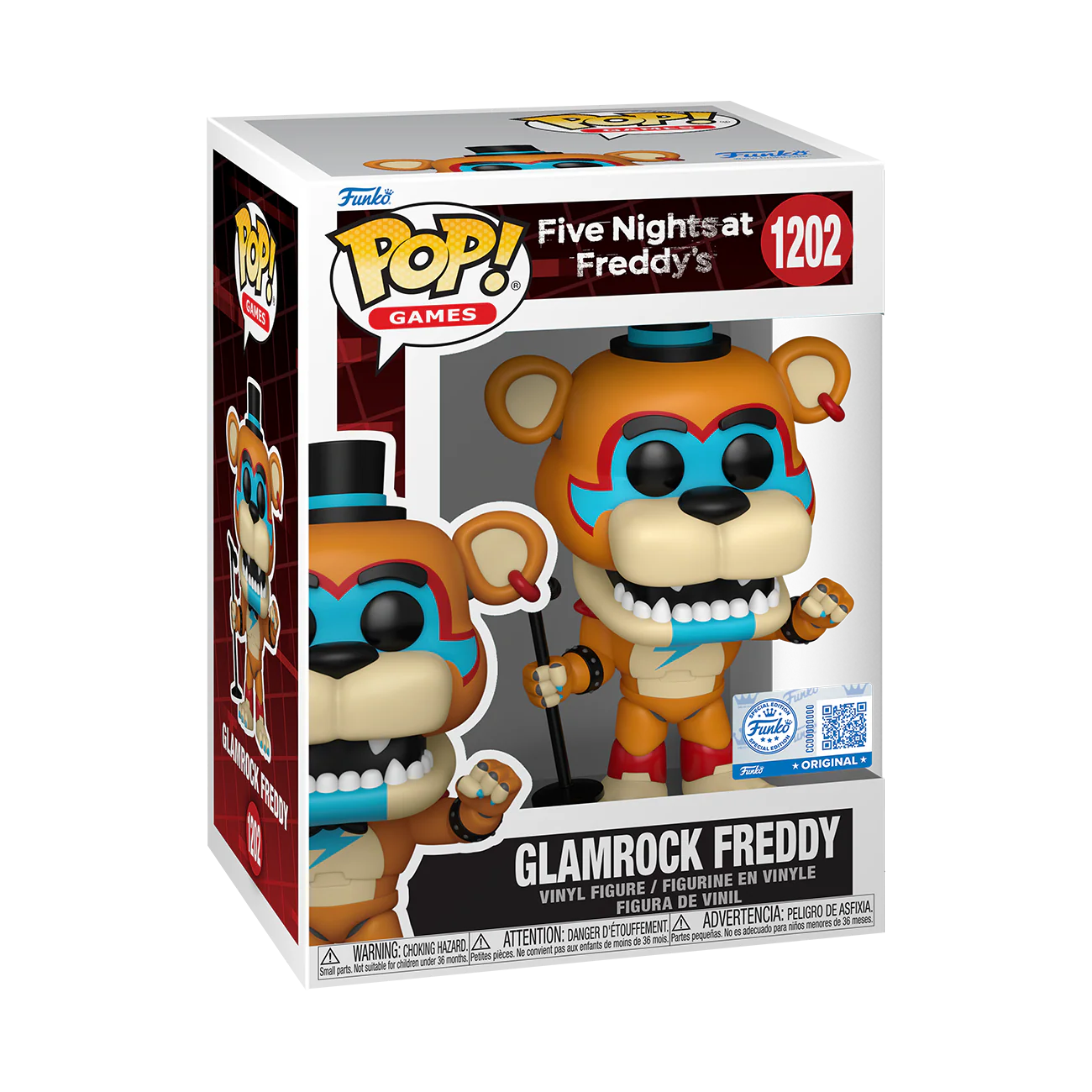 Funko Pop! Games: Five Nights At Freddy's (FNAF) - Glamrock Freddy #1202 [Funko Special Edition - GameStop Exclusive] *PREORDER*