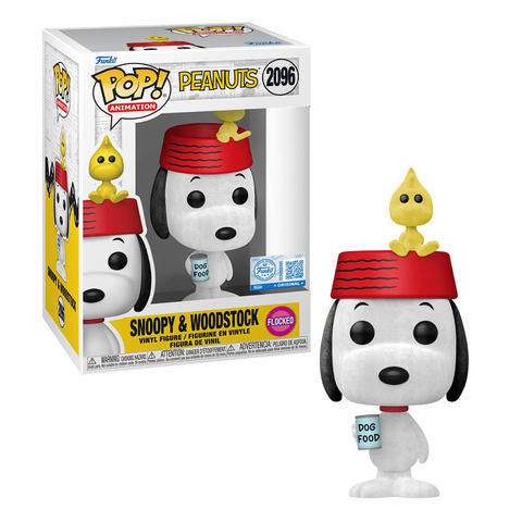 Funko Pop! Peanuts - Snoopy & Woodstock (Flocked) #2096 [Funko Special Edition] *PREORDER*