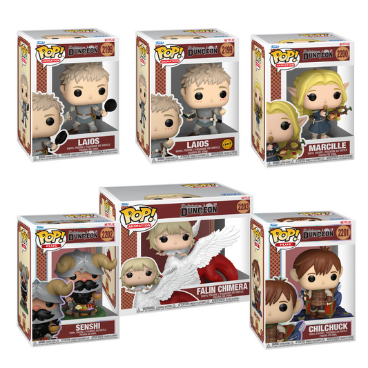 Funko Pop! Anime: Delicious in Dungeon - Laios / Marcille / Chilchuck / Senshi / Falin Chimera
