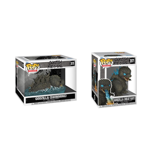 Funko Pop! Movies: Godzilla Minus One - Godzilla (Swimming) / Godzilla (Heat Ray) *PREORDER*