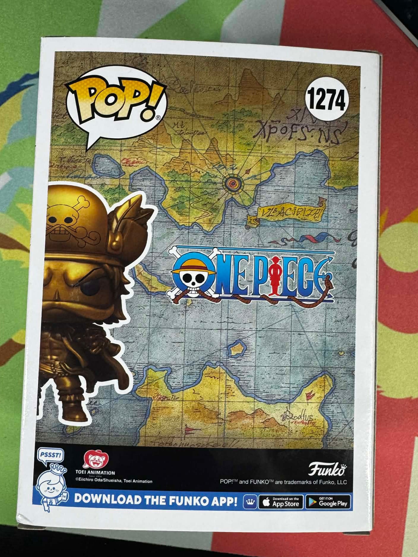Funko Pop! Anime: One Piece - Gol D. Roger (Metallic Gold) #1274 [Funtastic Voyage - Limited 3,400pcs]