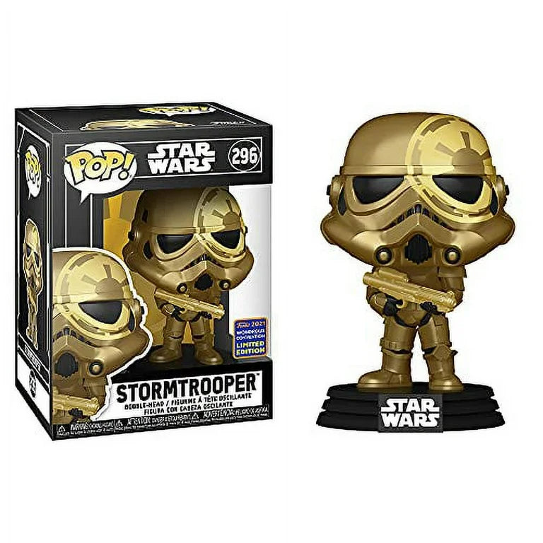 Funko Pop! Star Wars - Golden Stormtrooper #296 [2021 Wondrous WonderCon Convention Exclusive]