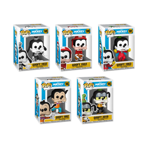 Funko Pop! Disney: Goofy Through The Ages - 1932 / 1944 / 1963 / 1992 / 2019 *PREORDER*