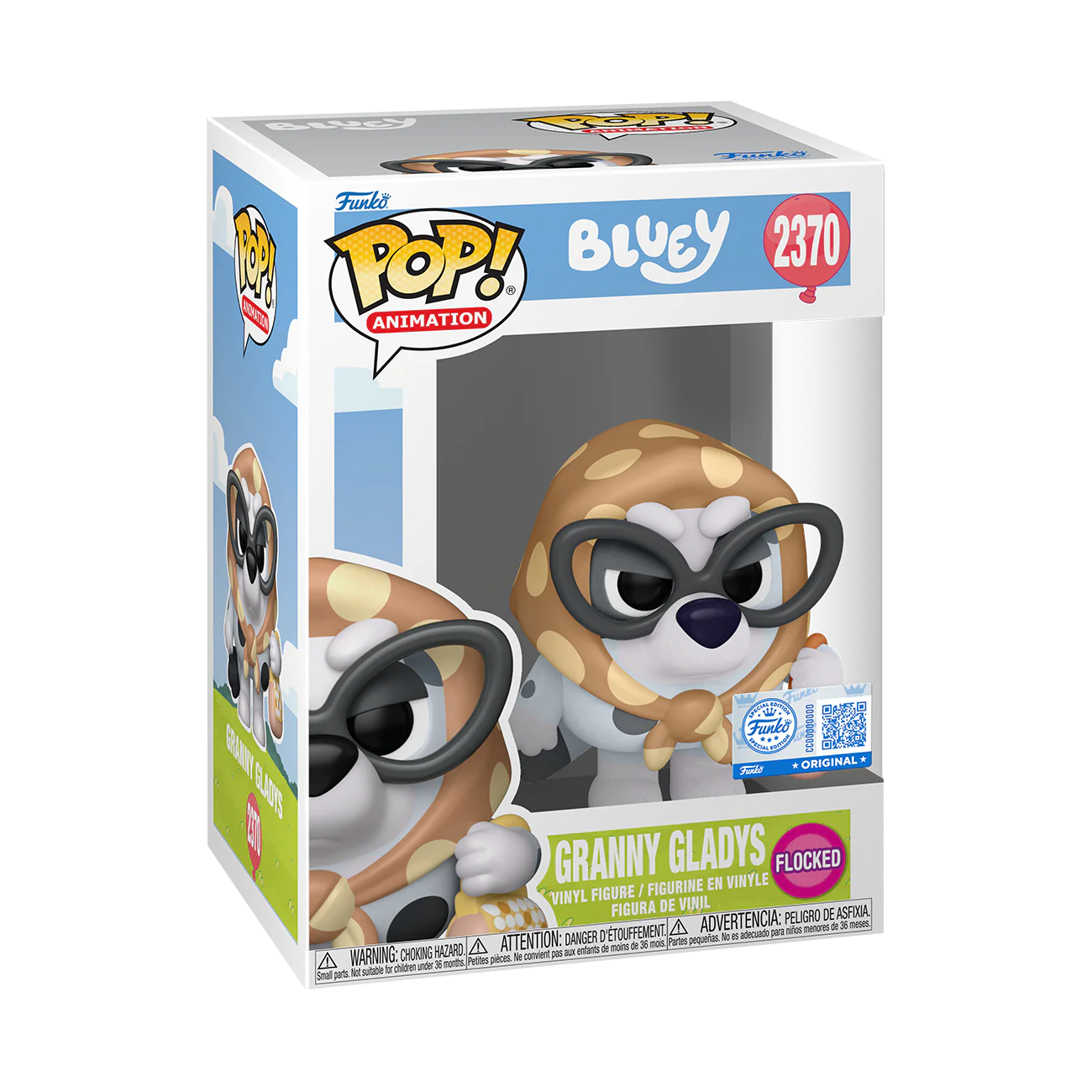 Funko Pop! Animation: Bluey - Muffin Flamingo Queen / Granny Gladys (Flocked) / Granny Janet And Granny Rita 2pk *PREORDER*