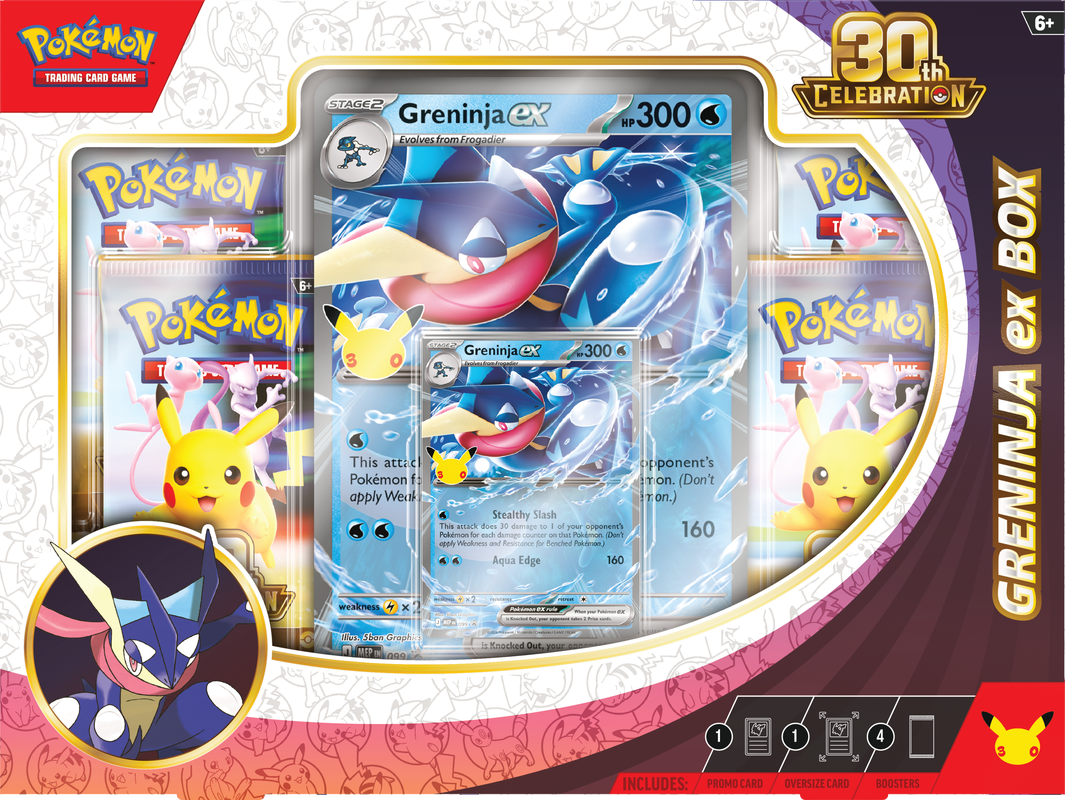 Pokemon TCG: 30th Celebration - Sylveon ex / Greninja ex Box Set *PREORDER*