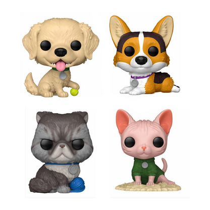 Funko Pop! Pets - Golden Retriever / Corgi / Persian / Sphynx