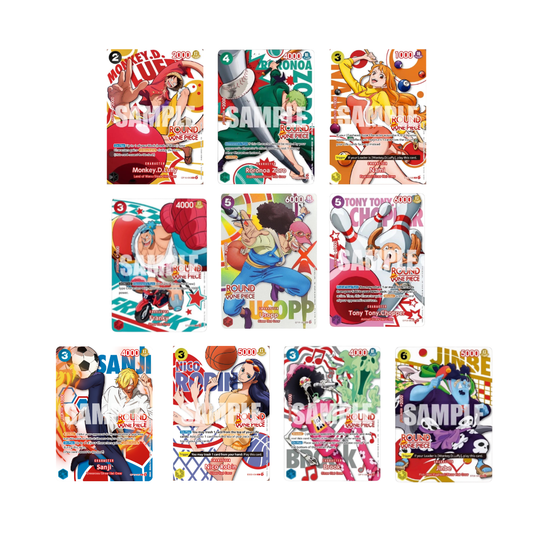 One Piece TCG: Round 1 Promos (English) - Monkey D. Luffy / Roronoa Zoro / Nami / Franky / Usopp / Tony Tony Chopper / Sanji / Nico Robin / Brook / Jinbe