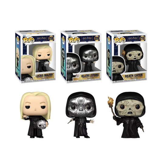 Funko Pop! Movies: Harry Potter - Lucius Malfoy / Bellatrix Lestrange / Death Eater *PREORDER*