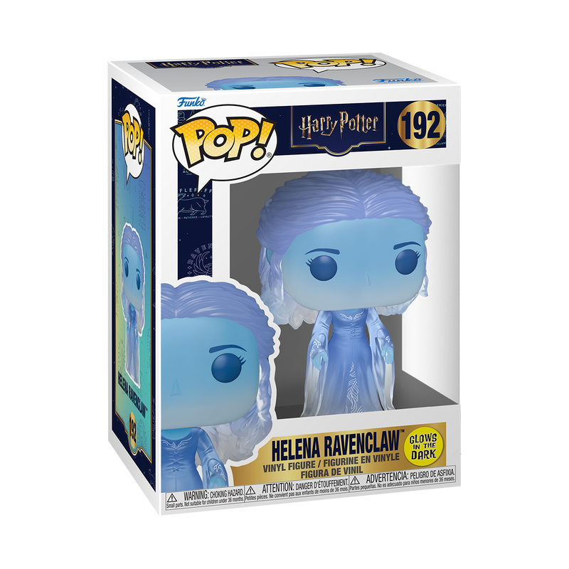 Funko Pop! Movies: Harry Potter - Harry Potter / Neville Longbottom / Serverus Snape with Patronus / Aberforth Dumbledore / Ariana Dumbledore / Griphook / Helena Ravenclaw (Translucent Blue - GITD) *PREORDER*