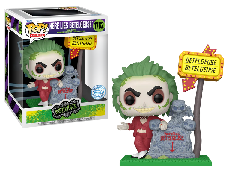 Funko Pop! Movies: Beetlejuice - Deluxe 6" Here Lies Betelgeuse #1762 [Special Edition]
