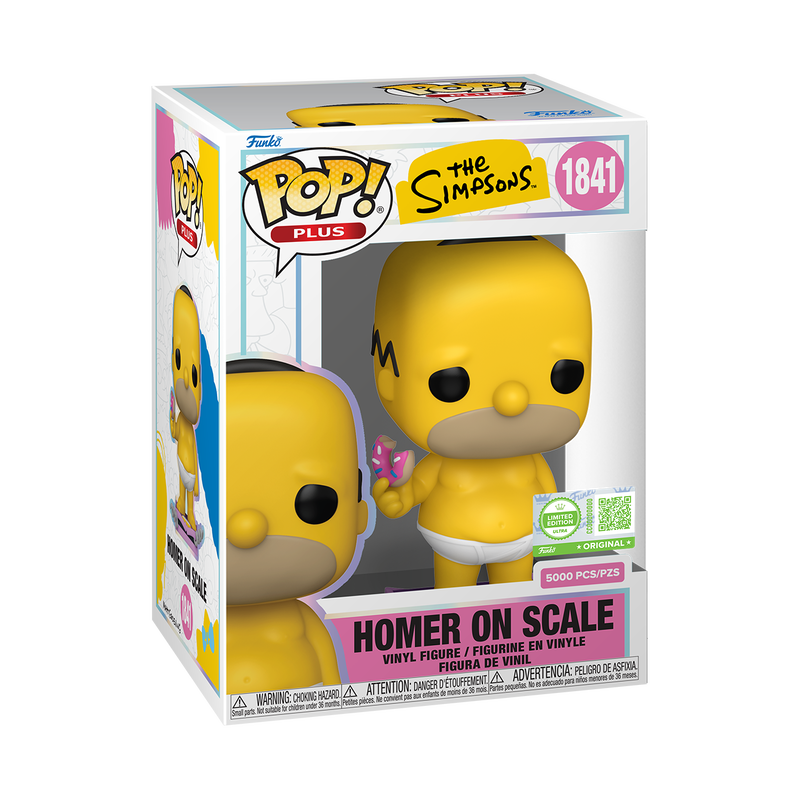 Funko Pop! Television: The Simpsons - Plus! Homer On Scale #1841 [Funko Limited Edition - 5,000pcs]