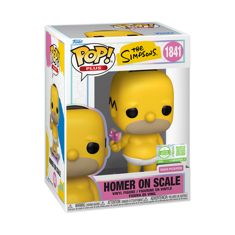 Funko Pop! Television: The Simpsons - Plus! Homer On Scale #1841 [Funko Limited Edition - 5,000pcs] *PREORDER*