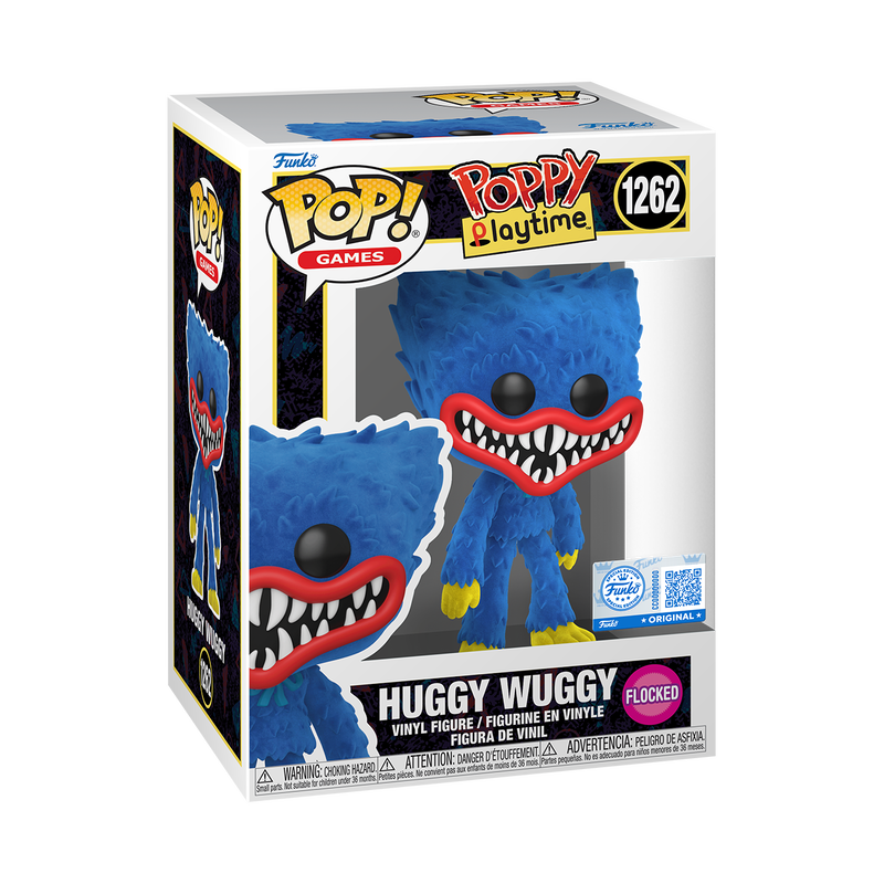 Funko Pop! Games: Poppy Playtime - Huggy Wuggy (Flocked) #1262 [Funko Special Edition - Hot Topic Exclusive]