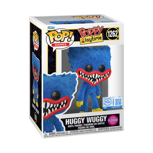 Funko Pop! Games: Poppy Playtime - Huggy Wuggy (Flocked) #1262 [Funko Special Edition - Hot Topic Exclusive]
