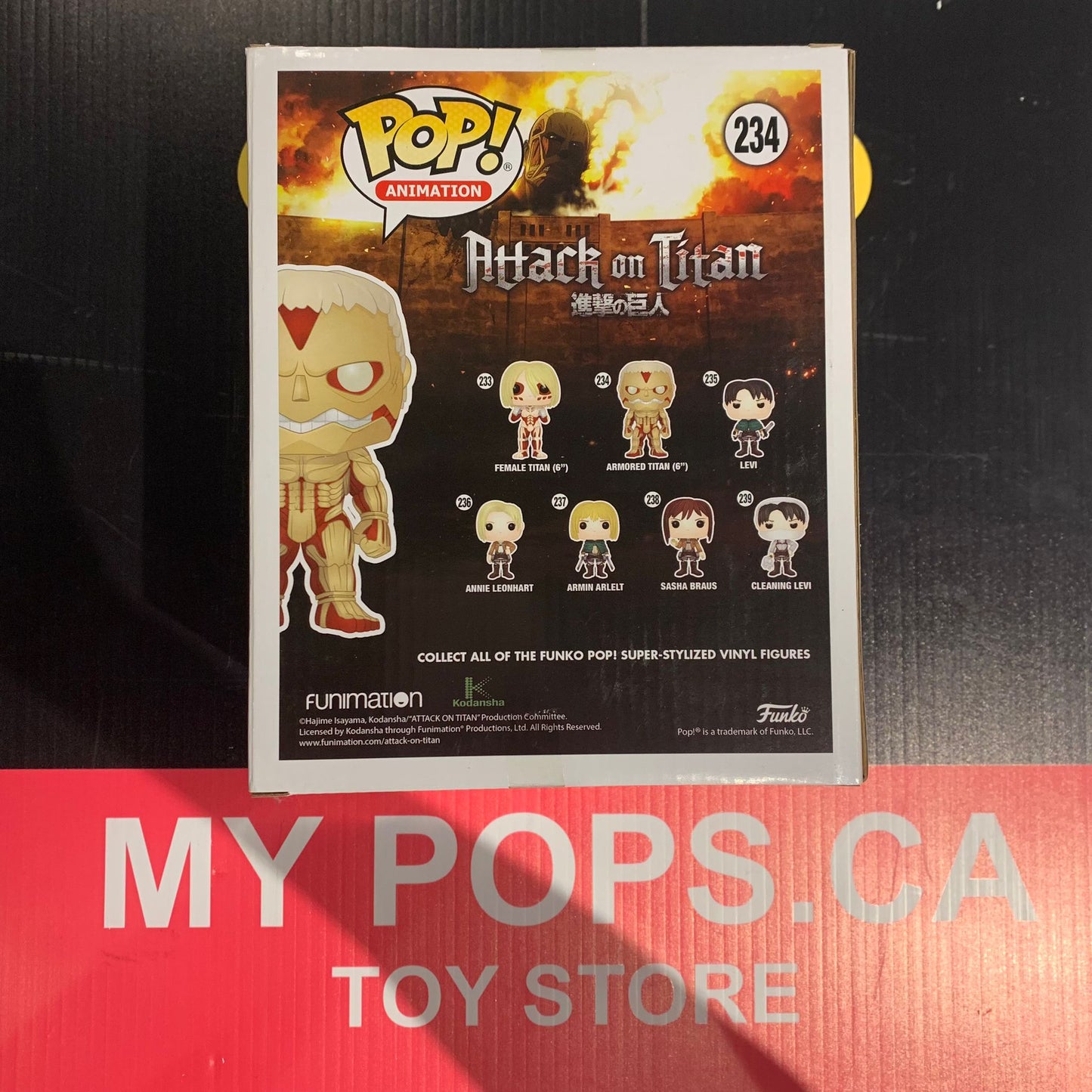 Funko Pop! Animation Attack on Titan Armored Titan #234