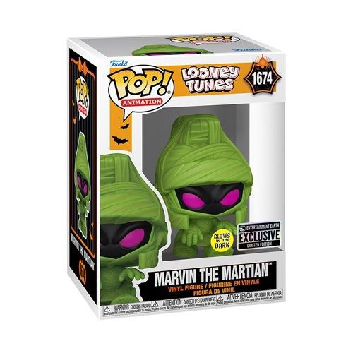 Funko Pop! Looney Tunes (Halloween) - Bugs Bunny #1673 / Marvin the Martian #1674 / Sylvester #1675 / Tweety #1676 / Marvin the Martian #1674 [Entertainment Earth Exclusive - GITD]
