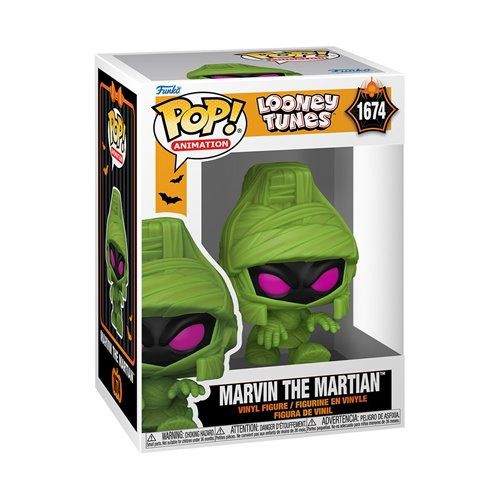 Funko Pop! Looney Tunes (Halloween) - Bugs Bunny #1673 / Marvin the Martian #1674 / Sylvester #1675 / Tweety #1676 / Marvin the Martian #1674 [Entertainment Earth Exclusive - GITD]