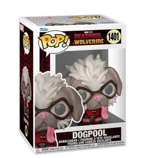 Funko Pop! Marvel: Deadpool & Wolverine - Deadpool with Headpool #1400 / Dogpool #1401 / Kidpool #1402 / Wolverine with Babypool #1403 / Pocket Pop! Keychain Deadpool