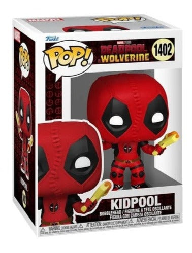 Funko Pop! Marvel: Deadpool & Wolverine - Deadpool with Headpool #1400 / Dogpool #1401 / Kidpool #1402 / Wolverine with Babypool #1403 / Pocket Pop! Keychain Deadpool
