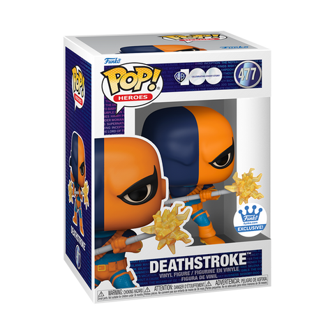 Funko Pop! DC 100 DEATHSTROKE #477 [FUNKO SHOP EXCLUSIVE] *PREORDER*