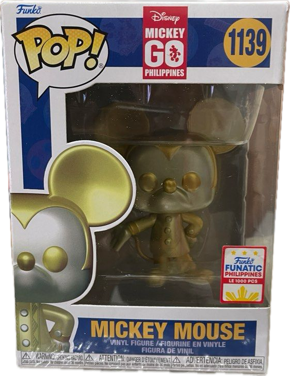 Funko Pop! DISNEY GOLDEN MICKEY MOUSE GO BARONG #1139 [Toy CON FUNATIC PHILLIPINES ONLY LIMITED 1000 EXCLUSIVE]