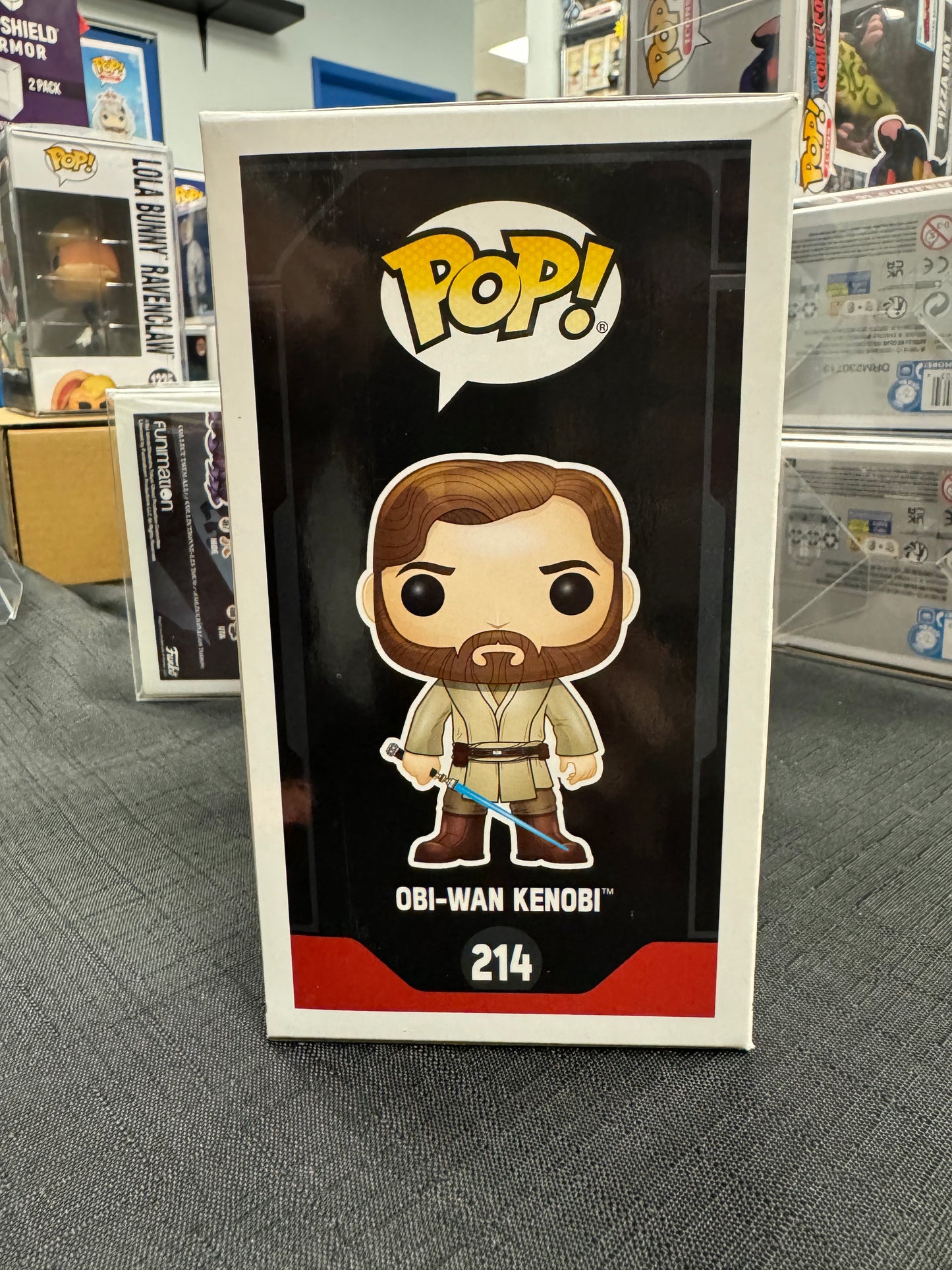 FUNKO POP! Star Wars Obi Wan Kenobi Smuggler’s Bounty Exclusive # 214 [SIGNED by Ewan McGregor] SWAU authentic