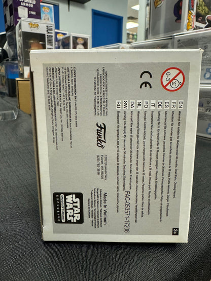 FUNKO POP! Star Wars Obi Wan Kenobi Smuggler’s Bounty Exclusive # 214 [SIGNED by Ewan McGregor] SWAU authentic