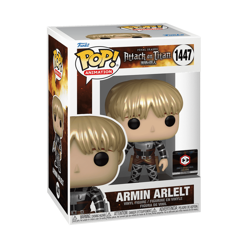 Funko Pop! Animation: ARMIN ARLELT #1447 *METALLIC* [US EXCLUSIVE] *PREORDER*