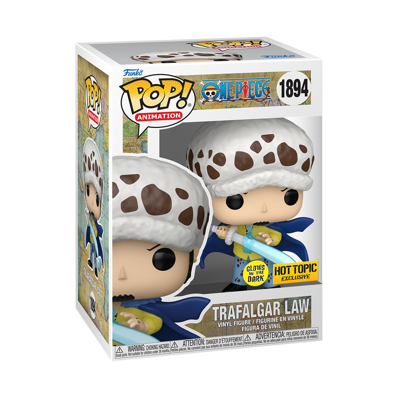 Funko Pop! Anime: One Piece - Trafalgar Law #1894 [Hot Topic Exclusive - GITD]