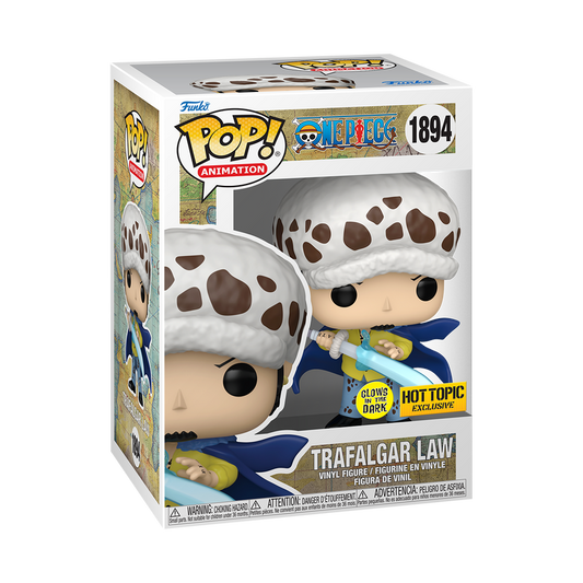 Funko Pop! Anime: One Piece - Trafalgar Law #1894 [Hot Topic Exclusive - GITD]