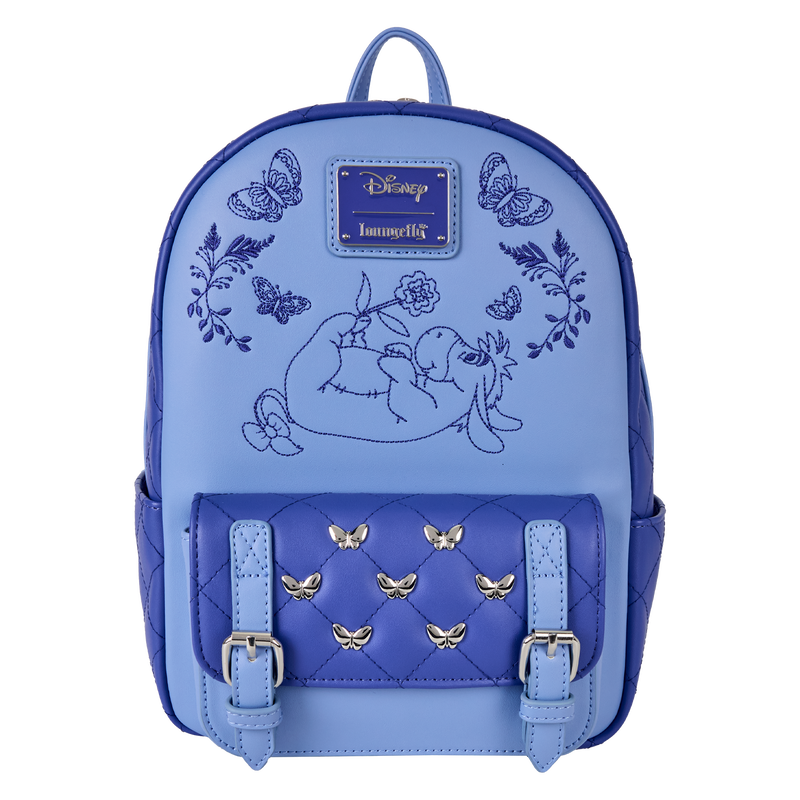 Loungfly: Winnie The Pooh - Floral Eeyore Quilted Texture Mini Backpack