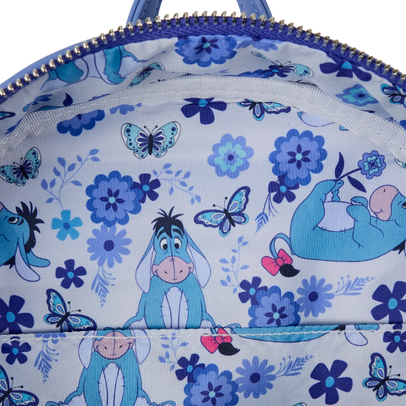 Loungfly: Winnie The Pooh - Floral Eeyore Quilted Texture Mini Backpack