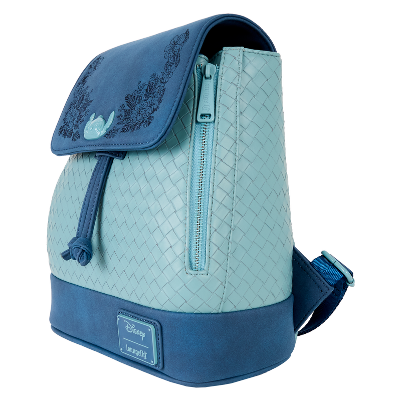 Loungefly: Disney - Lilo & Stitch Embroidered Floral Drawstring Mini Backpack